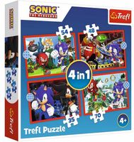 PUZZLE 4W1 PRZYGODY SONICA 34625