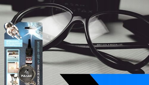 KLEJ UV DO SZKŁA I METALU BEZBARWNY + LAMPKA PULSAR 3 g na Arena.pl