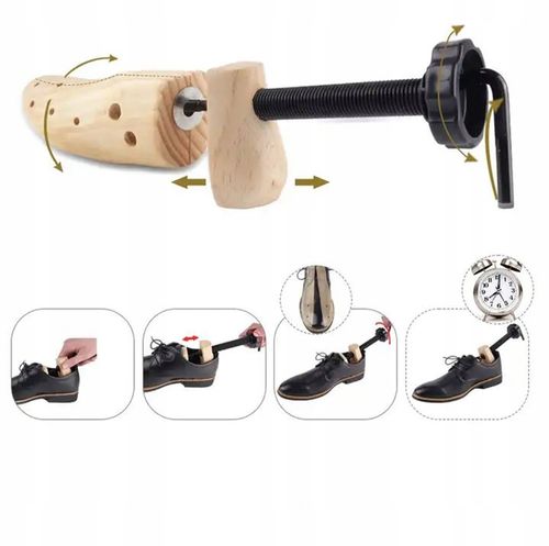 DREWNIANE PRAWIDŁA do ROZCIĄGANIA BUTÓW REGULOWANE 36-41 PARA 2 SZT na Arena.pl