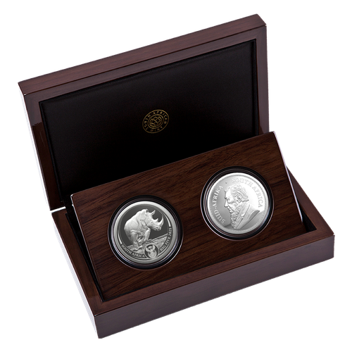 Zestaw Rhino/Krugerrand Rhino Privy Mark 2 uncje Srebra 2025 Proof na Arena.pl