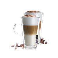 Szklanki Termiczne do Kawy Latte Herbaty z Uchem 320ml 2szt
