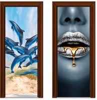 Naklejka samoprzylepna Okleina na Drzwi Szafę 3D