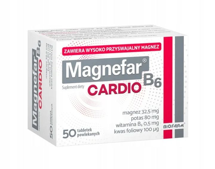 Biofarm Magnefar B6 Cardio 50tabletek zdjęcie 1