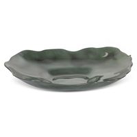 Misa dekoracyjna ze szkła NIKOL 30x28x5 zielona