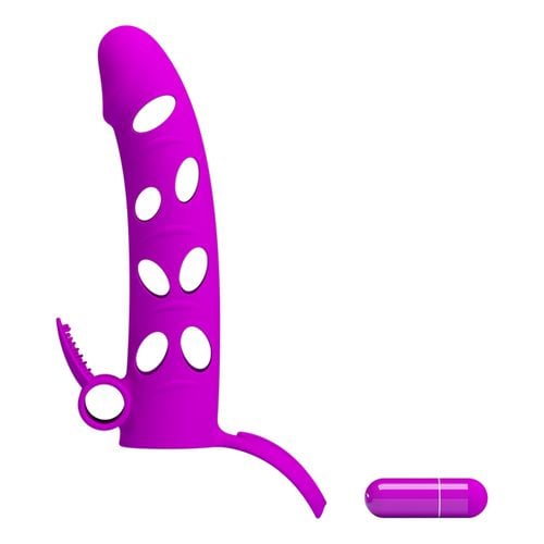 pretty love   vibrating penis sleeve with ball strap na Arena.pl
