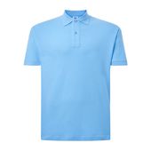 Męskie Polo z dowolnym nadrukiem DTF - kolor błękitny XL