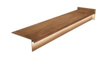 Gruba stopnica drewnopodobna 100x30x4 płytki schodowe, DĄB CHERRY, LED