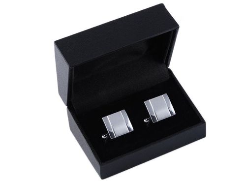 KLASYCZNE SPINKI + PUDEŁKO Metalowe Spinki do Mankietów Koszuli Męskie na Arena.pl