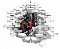 Naklejka samoprzylepna efekt 3D stare uliczki