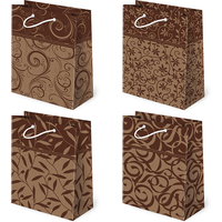 torebki ozdobne 10szt. 16 x 24 x 7,5 cm t-4 kraft set 129 esy floresy
