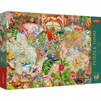 puzzle 1000 premium antyczna mapa świata 12077