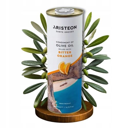 Oliwa z oliwek EXTRA VIRGIN z pomarańczą GRECKA 0,5L TŁOCZONA NA ZIMNO na Arena.pl