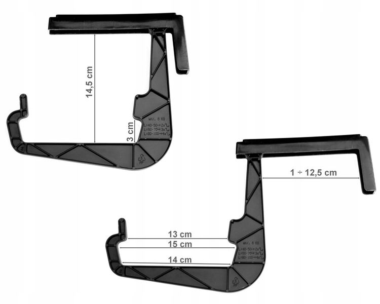 Skrzynka balkonowa z nawadnianiem IS6CAN Doniczka na balkon + Uchwyty zdjęcie 6