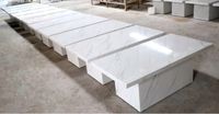 Stół z KAMIENIA CALACATTA CARRARA marmur 110x50