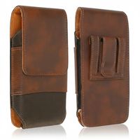 Etui futerał pokrowiec na pasek kabura pokrowiec magnes brązowe 17x9x2.5cm