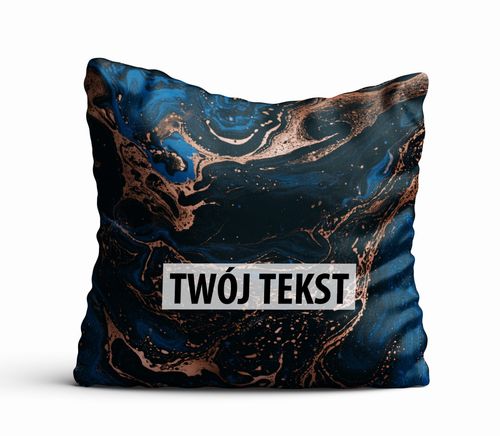 Poduszka Dekoracyjna MARMUR  z Twoim napisem M14 na Arena.pl