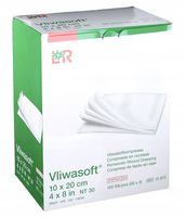 VLIWASOFT Kompresy włóknina jałowe 10x20 cm 100szt