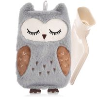 Termofor Sowa w Pokrowcu Sweterku Podogrzewacz Gumowy na Wodę do Ogrzewania