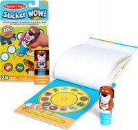 MELISSA & DOUG KSIĄŻECZKA ZE STEMPELKIEM I NAKLEJKAMI 300 SZTUK PIESEK