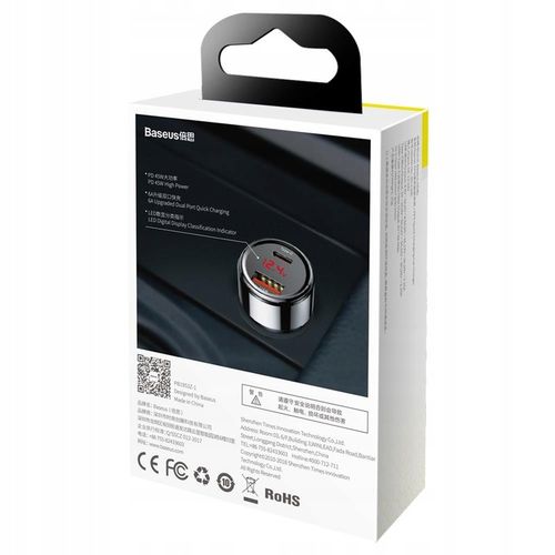 Baseus ładowarka samochodowa Magic PPS QC 3.0+ USB + PD czarna 45W na Arena.pl