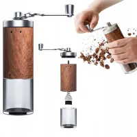 RĘCZNY MŁYNEK DO MIELENIA ROZDRABNIANIA ZIAREN KAWY CERAMICZNY Z REGULACJĄ
