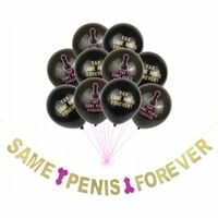 GIRLANDA PAPIEROWA BALONY SAME PENIS FOREVER WIECZÓR PANIEŃSKI BRIDE TO BE