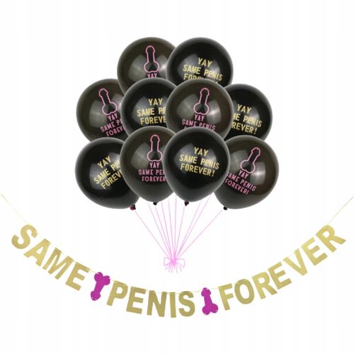 GIRLANDA PAPIEROWA BALONY SAME PENIS FOREVER WIECZÓR PANIEŃSKI BRIDE TO BE na Arena.pl