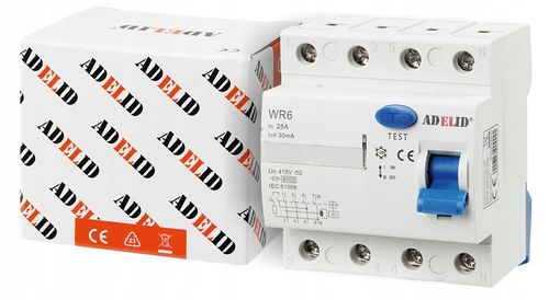 WYŁĄCZNIK RÓŻNICOWO-PRĄDOWY RÓŻNICÓWKA 25A 30mA 3F na Arena.pl