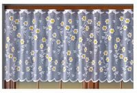 ZAZDROSTKA ZAZDROSKA firana kuchenna STOKROTKI kwiatki 200x70 + obszycie