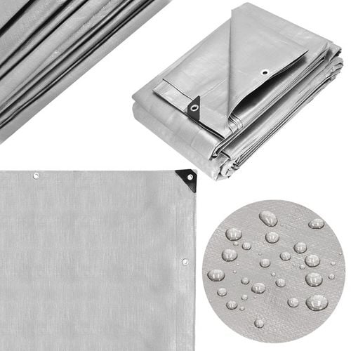 PLANDEKA PLANDEKI 3x5m SZARA WZMACNIANA 260G MOCNE OKRYCIE PŁACHTA na Arena.pl