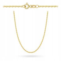 Łańcuszek złoty 585 - splot rolo diamentowany 50 cm 1.47g