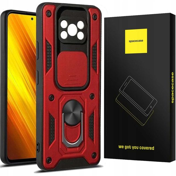 Spacecase Camring Poco X3 Pro red zdjęcie 1