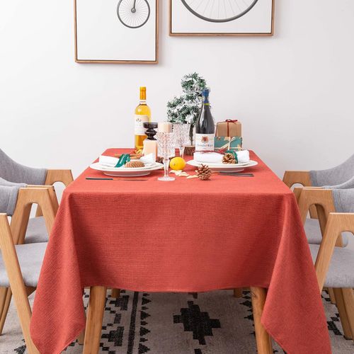Elegancki Obrus BAZIOE Stylowy na Wszystkie Okazje, Czerwony na Arena.pl
