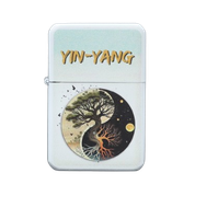 Zapalniczka Benzynowa Yin-Yang Drzewo Życia – Natura i Cykle Wszechświata