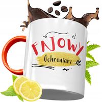 Kubek Pomarańczowy Dla Ochroniarza Prezent Z Nadrukiem Ze Zdjęciem