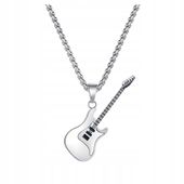 Naszyjnik Wisiorek męski Stal Chirurgiczna Gitara Elektryczna