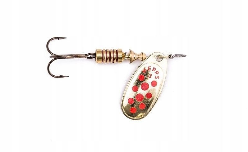 MEPPS COMET DECORE ZŁOTY/CZERWONE KROPKI 4/8G zdjęcie 1