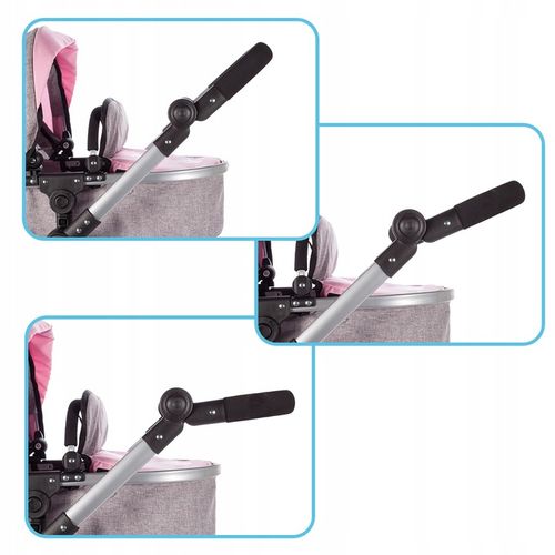 WÓZEK DLA LALEK GŁĘBOKI SPACERÓWKA TORBA GONDOLA SKŁADANY REGULACJA RĄCZKI na Arena.pl