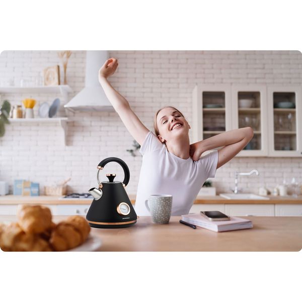 Czajnik elektryczny z termometrem 1,7L Berdsen BD-701 czarny zdjęcie 13