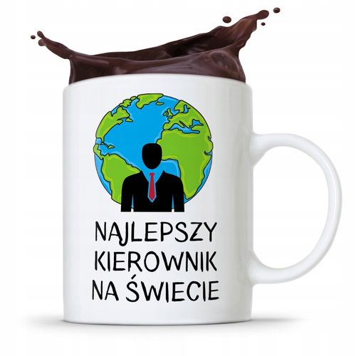 Kubek Prezent Dla Kierownika Najlepszy Kierownik Z Nadrukiem Ze Zdjęciem na Arena.pl