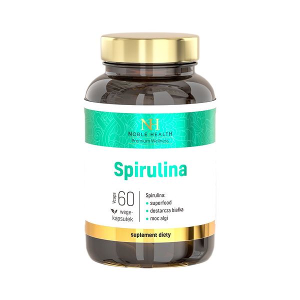 Noble Health Spirulina 60 kaps. zdjęcie 1