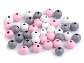 KORALIKI DREWNIANE mix1 8MM 30SZT