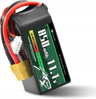 Bateria Lipo 3 ogniwa 11.1V 650mAh 80C XT30 Złącze 56x30x15 mm 58g