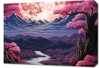 Obraz 70x50cm Różowa Kraina Marzeń