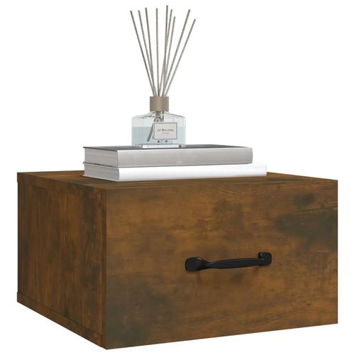 Wisząca szafka nocna, przydymiony dąb, 35x35x20 cm na Arena.pl