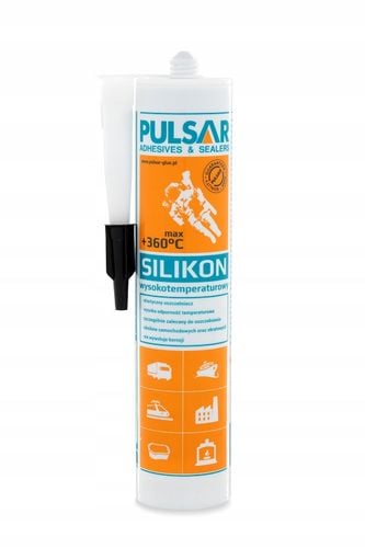 SILIKON WYSOKOTEMPERATUROWY PULSAR CZARNY +360°C 300 ml na Arena.pl