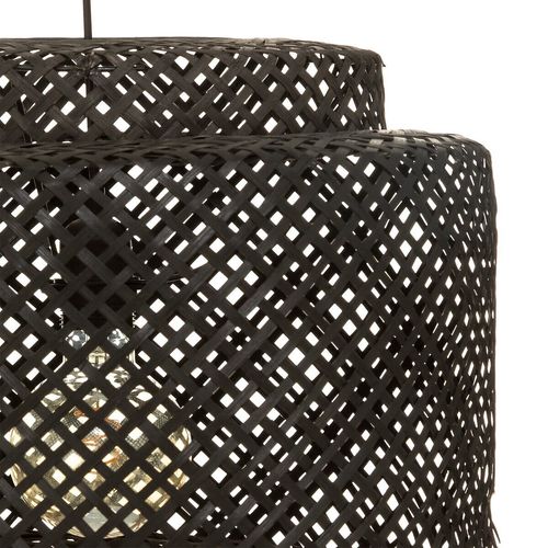 Lampa wisząca Liby czarna bambus na Arena.pl