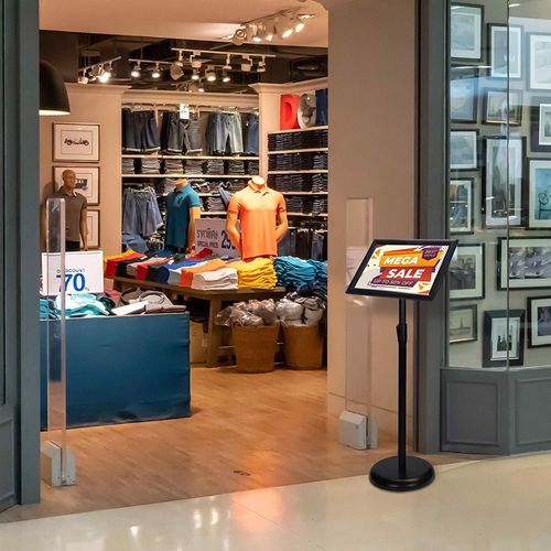 Czarny Regulowany Stojak Pulpit Z Oprawką A4 na Arena.pl