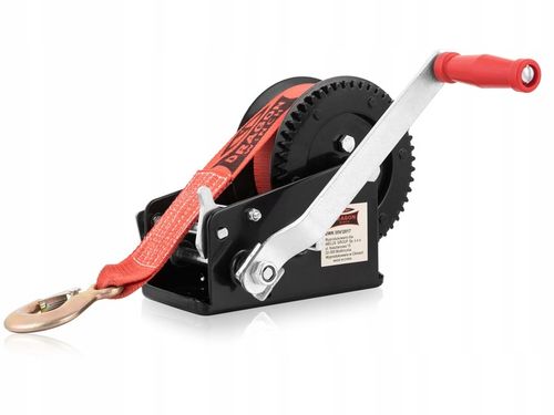 WYCIĄGARKA RĘCZNA KORBOWA PASOWA 1588kg WCIĄGARKA lebiodka przenośna DRAGON na Arena.pl