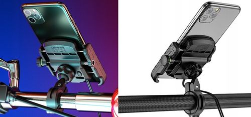 UCHWYT MOTOCYKLOWY NA TELEFON SZYBKA ŁADOWARKA USB QC3.0 MOTOCYKL + KABEL na Arena.pl